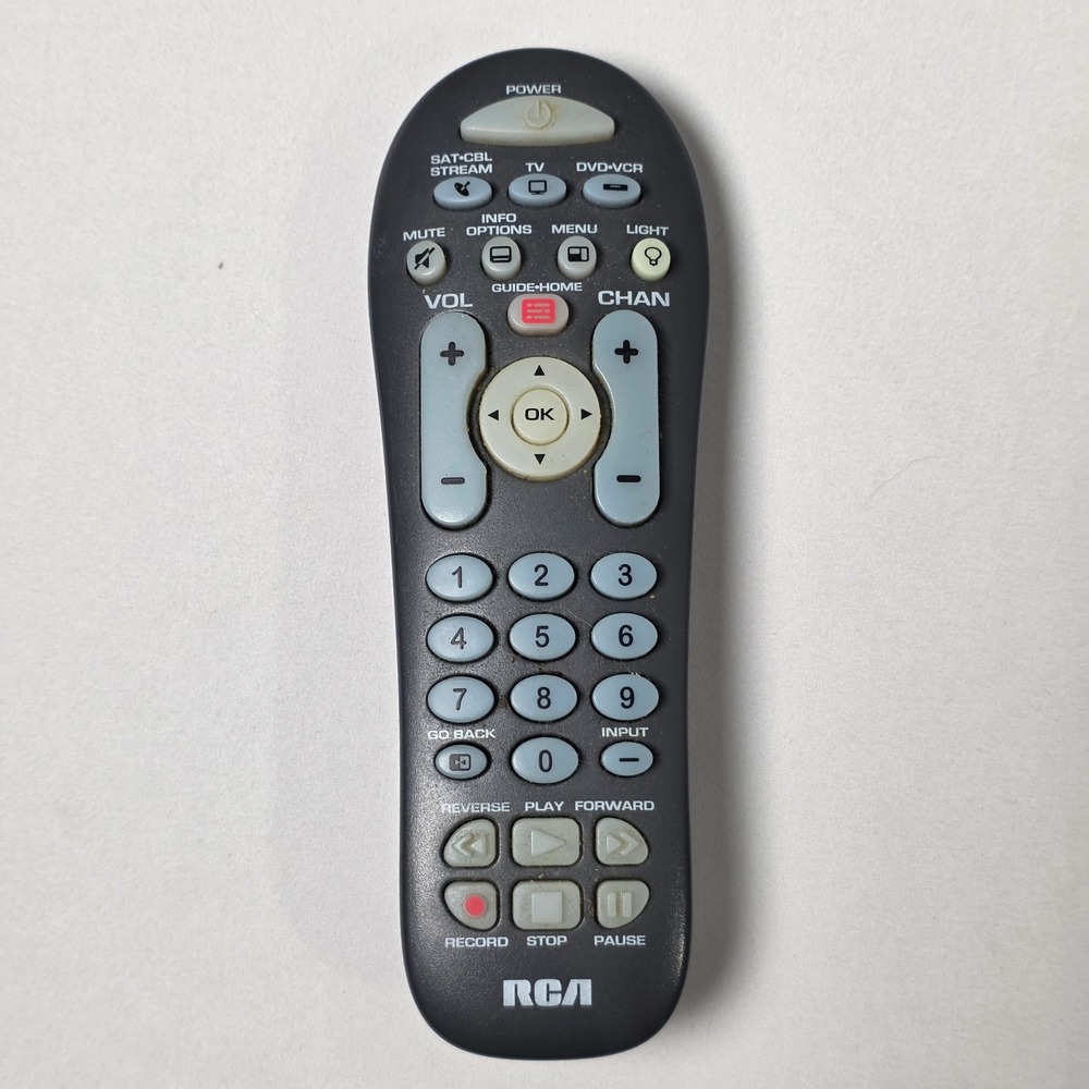 RCA RCR314WR 3-Device Universal Remote Control TV SAT DVD‎ VCR TESTED WORKS
